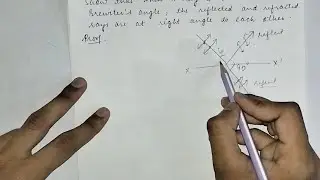 Show that in Brewster's Law, the reflected and refracted rays are at right angles to each other.