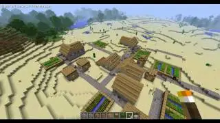 Minecraft Beta 1.9: NPC Village with NPCs