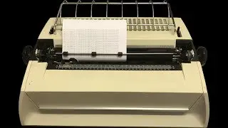 ASCII art on a restored Diablo HyType II Daisy Wheel printer