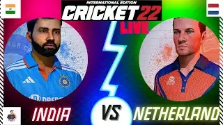 ICC Cricket World Cup 2023 | India vs Netherlands Warm Up Match | Cricket 22 Live | MickeyG10