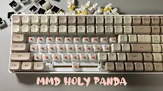 [키보드 ASMR] MMD holy panda | MMD 홀리판다 스위치 | Work with me! | Keyboard ASMR | White noise | aigo a100