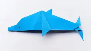 how to make paper Dolphin | Origami Dolphin #paperdhophin #origamidolphil #papercraft