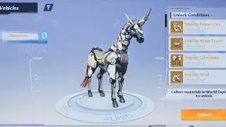 Tower of Fantasy Vehicles Monocross Unicorn Power Core Cyberlimbs Head