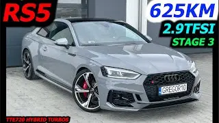 AUDI RS5 625 км 2.9TFSI DECA GREGOR10 ChipTuning Poland STAGE 3 TTE720 Lice DYNO TEST Wagner APR