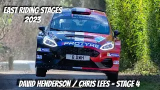 East Riding Stages Rally  2023. Stage 4 - David Henderson/Chris Lees Ford Fiesta Rally2