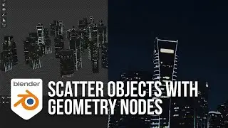 Scatter Objects with Geometry Nodes in Blender Tutorial