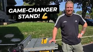 DEWALT Table Saw Stand (DWE74911) Unboxing & Setup | Premium Rolling Stand