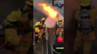 Hydro carbon firefighting training