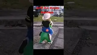 Cute Kid Riding Dinosaur | Shorts | #Dino