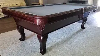 8ft Tiburon Cherry with Black Felt Solid Wood Version