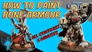 How to Paint Space Marine BONE Armour Quick and EASY