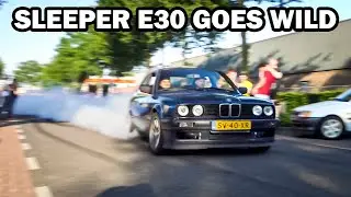 Big Turbo Sleeper BMW E30 - Crazy Burnouts & Powerslides!