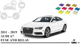 Fuse box diagram Audi A7 2011 - 2019 relay with assignment and location