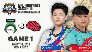 SMART OMEGA vs TWISTED MINDS Game 1 MPL Philippines Season 16 | OMG vs TWIS
