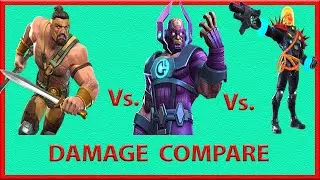 Hercules vs galan vs cgr damage compare mcoc
