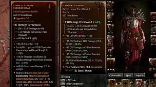 Diablo 4 Bloodless Scream unique 2h scythe