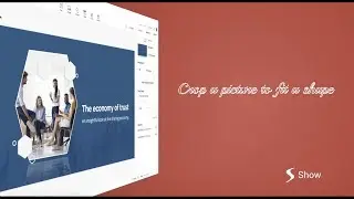 Crop a picture to a specific shape in Zoho Show