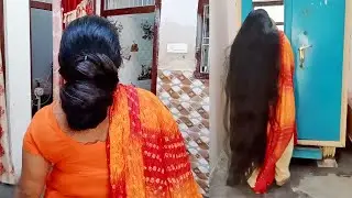 Unveiling Rapunzel: From Bun to Breathtaking Hair | Giant Bun Take Down! Combing My Ultra Long Hair