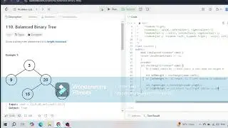 Leetcode.110. Balanced Binary Tree problem for Interview #leetcode110 #easyproblem #whitecoding #dsa