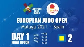 DAY 1 FINAL - Tatami 2 - European Judo Open Malaga 2021 - Spain