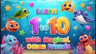 &ldquo;Learn 1 to 10 with Magical Ocean Friends 🐠✨ Fun & Educational Kids Video&rdquo;