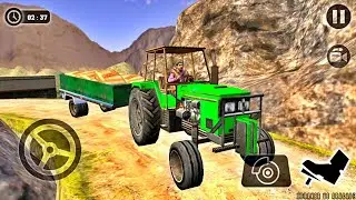 Heavy Green Tractor Trolley Cargo simulator 3D Truck -Off road tractor | Top Android GamePlay #8