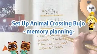 Setting Up Animal Crossing Bullet Journal Spread