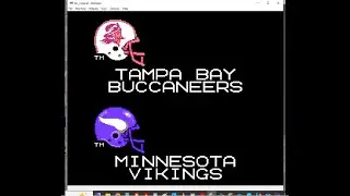 Tecmo Super Bowl Regular Season Week 15 Buccaneers Season Buccaneers vs VikingsAndScoresAndStandings
