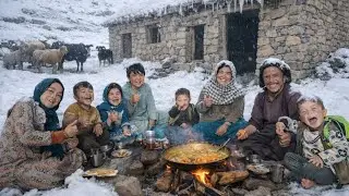 Twin Family’s Winter Challenge ❄️ Cooking & Surviving -25°C in Bamiyan😲
