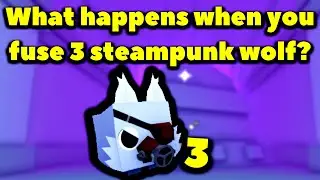 What happens when you fuse 3 steampunk wolf? (Roblox Pet Simulator X - Trade Plaza Update)