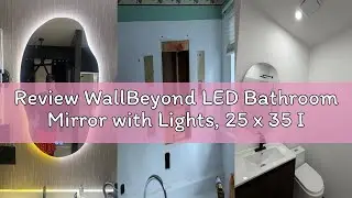 Review WallBeyond LED Bathroom Mirror with Lights, 25 x 35 Inch Led Bathroom Vanity Mirror for Wall,