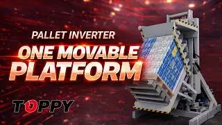 Pallet Inverter - ONE MOVABLE PLATFORM  (Stop at 95&deg;)