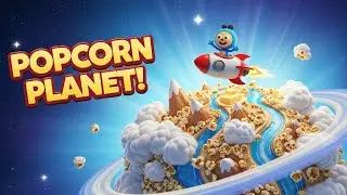 Chippy Choo and the Popcorn Planet | Space Adventure Rhyme for Kids | Fun Nursery Rhymes & Songs