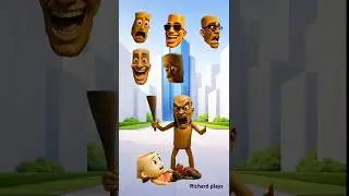 Tung tung tung sahur and ballerina cappuccina funny video😁! @richardplays #brainrot #shorts