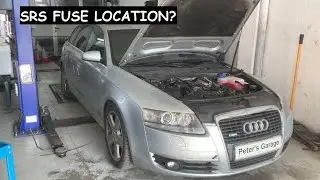 Audi A6 C6 4F Supplementary restraint system SRS fuse relay location replacement