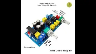 Low Pass Filter Preamplifier Module Use DC 9v-15v single power
