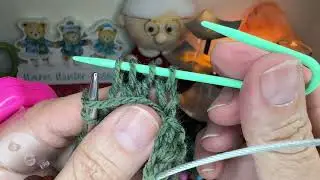 ASMR 🧶Cozy vibe, the sound of knitting needles, knitting beautiful wavy pattern 🍃