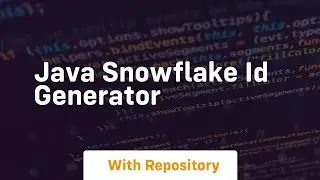 java snowflake id generator