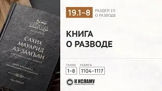 📕 РАЗДЕЛ 19-Й: КНИГА О РАЗВОДЕ. Главы 19.1&mdash;19.8. Хадисы 1104&ndash;1117