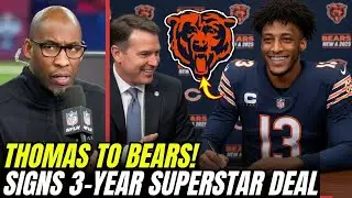 MICHAEL THOMAS SIGNS three-year BEARS deal and arrives with INSTANT STAR STATUS | Bears news