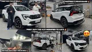 NEW XUV 7XO MODIFIED FIRST TIME IN INDIA ✅ AX7 TO AX7L ✅ OEM FOG LIGHTS✅ FOOT REST & REAR GUARD✅