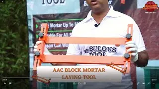 AAC block mortar laying tool