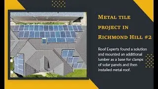 Metal tile Mocha Brown roof project in Richmond Hill #2