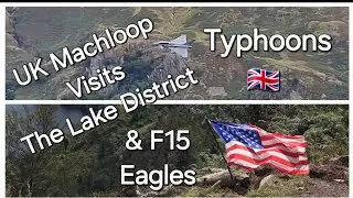 Потрясающий Озёрный край, смотровая площадка Raven Cragg Low Fly, F15 Eagle и Typhoon