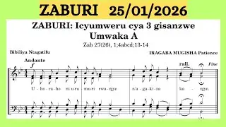 Zaburi: Icyumweru cya 3 gisanzwe, Umwaka A