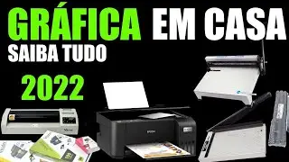 [GRÁFICA EM 2023] Quanto preciso para montar uma em casa? / Gráfica com baixo investimento