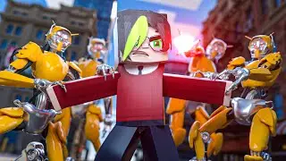 Атака роботов! -Моё геройское происхождение!- (Minecraft MHA Anime Roleplay)