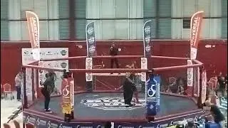 Master❌️Kiran vs Ace Of Spades ♠️Athena as refree  Trinidad Wrestling Crossover MMA RUFF N TUFF 🔥