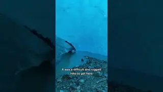 Cave inside a #glacier in #alaska #travel #juneaualaska #glacier #news
