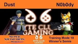 Byte Club Gaming (TM18) SSBM- Dust (Marth) Vs. N0b0dy (Fox) SSBM- Winners Semis